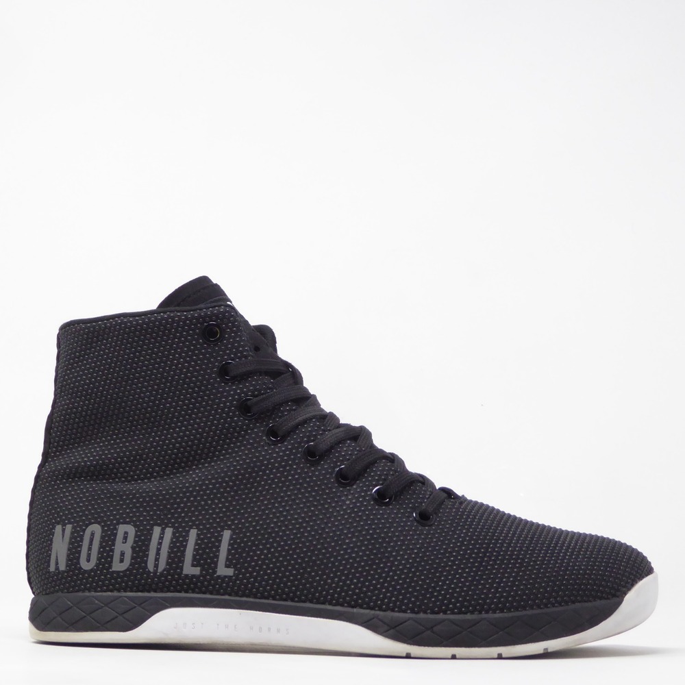 NOBULL Mens Outwork High-Top Trainer Black SuperFabric Size 9.5